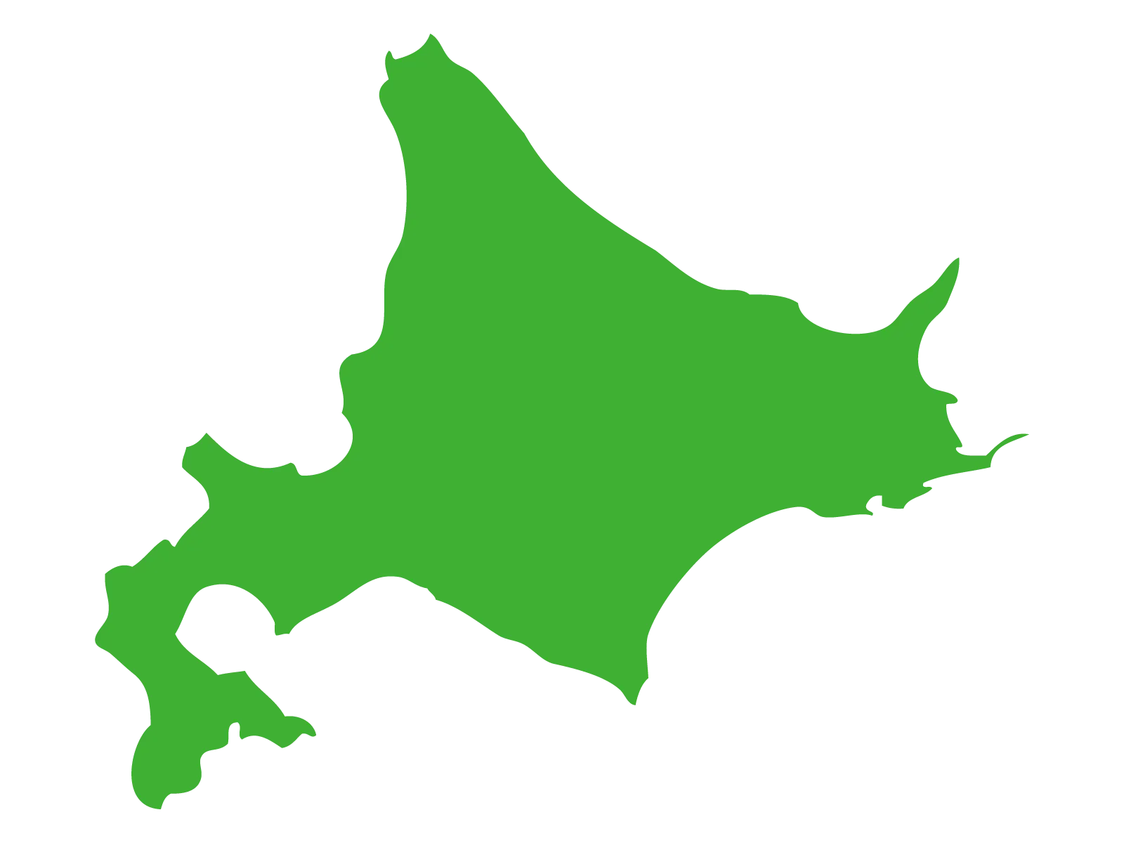 対応可能エリア 北海道地図
